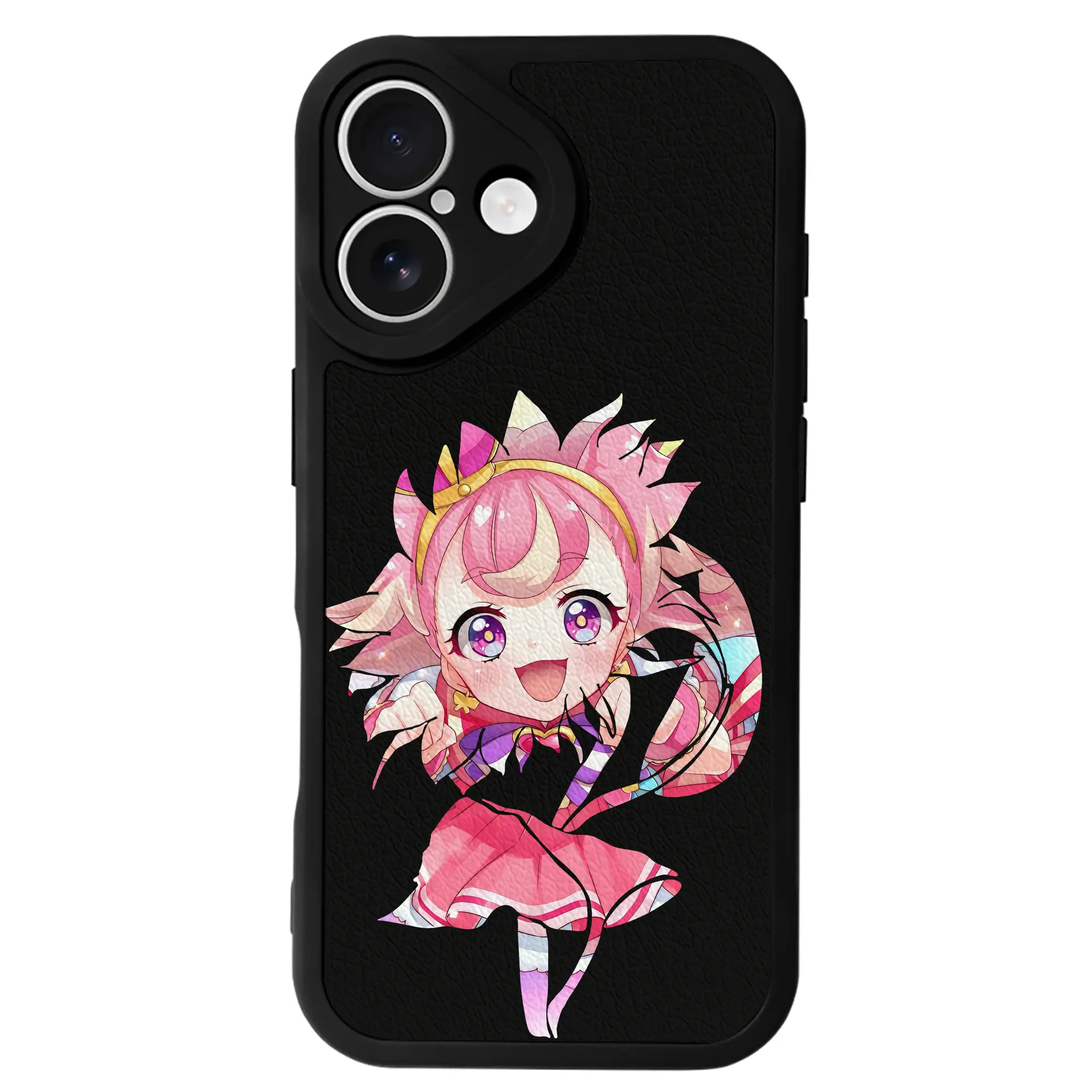 わんだふるぷりきゅあ グッズ 犬飼こむぎ - IPhone 16シリーズ対応 ・ シリコンスマホケース ・ レザー調 ・ 高精度フィット ・ 耐衝撃 ・ ワイヤレス充電対応 ・ 精密カット